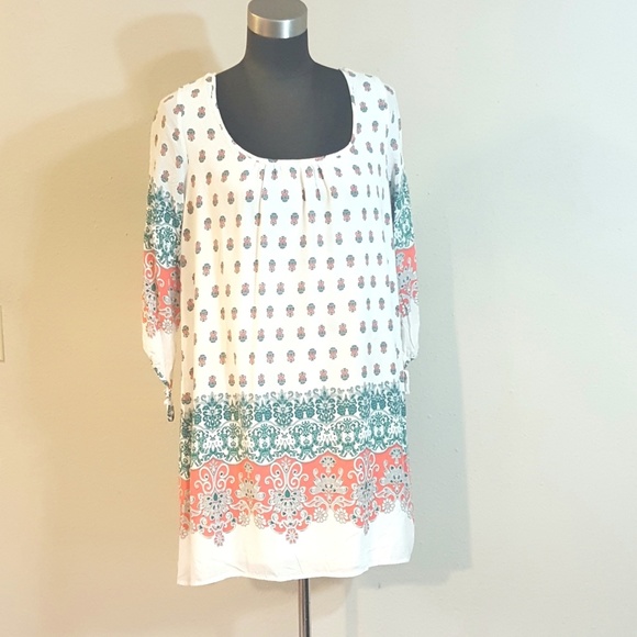 Easel Boho Tunic Dress - Picture 1 of 7